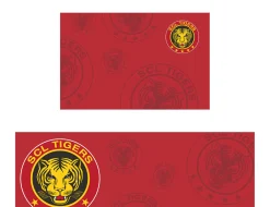 Bettwäsche SCL Tigers rot mit Logo