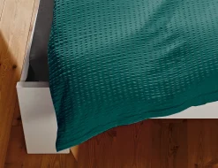 Bettwäsche Uni Satin-Seersucker