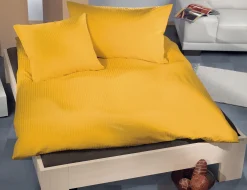 Bettwäsche Uni Satin-Seersucker