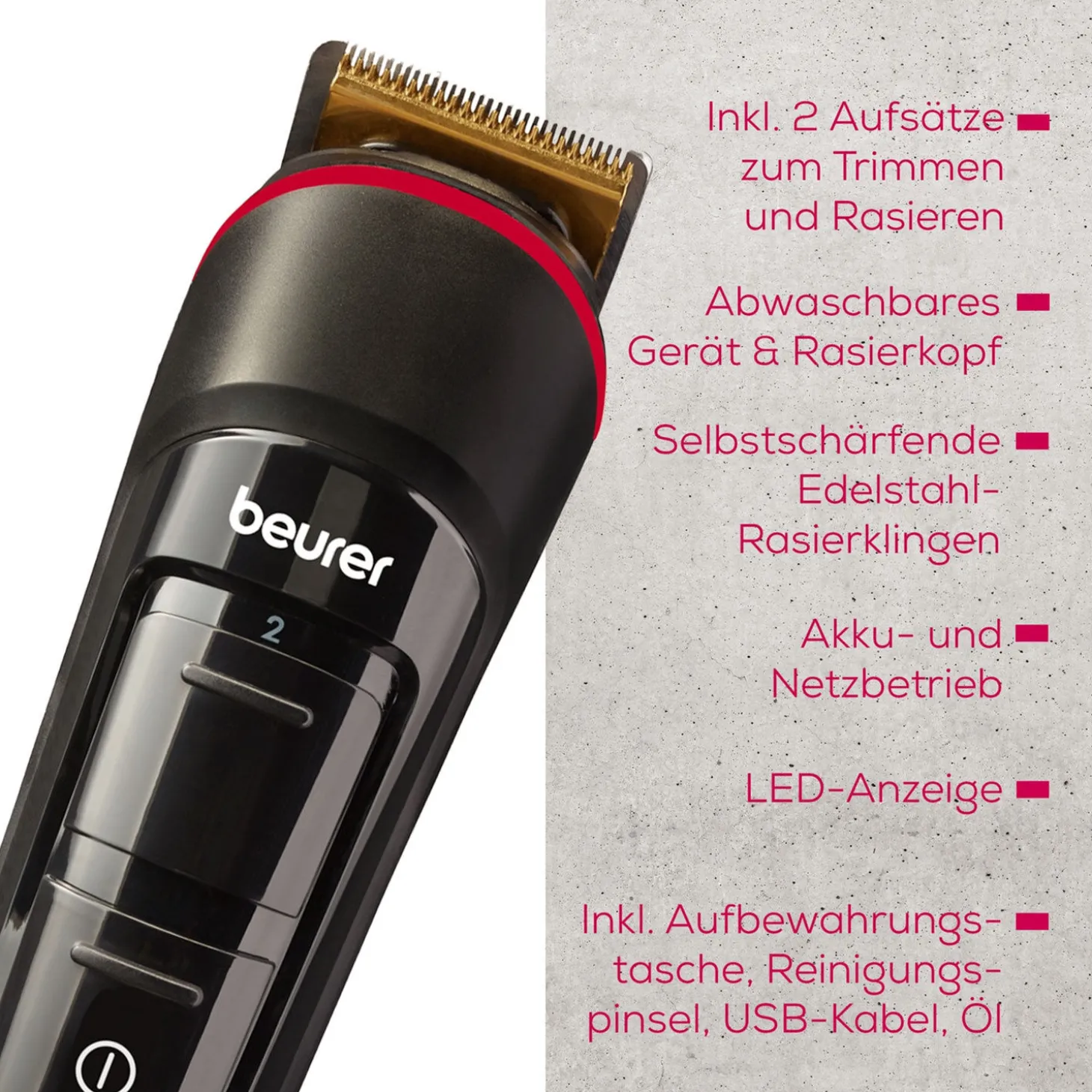 Beurer Barttrimmer MN4X