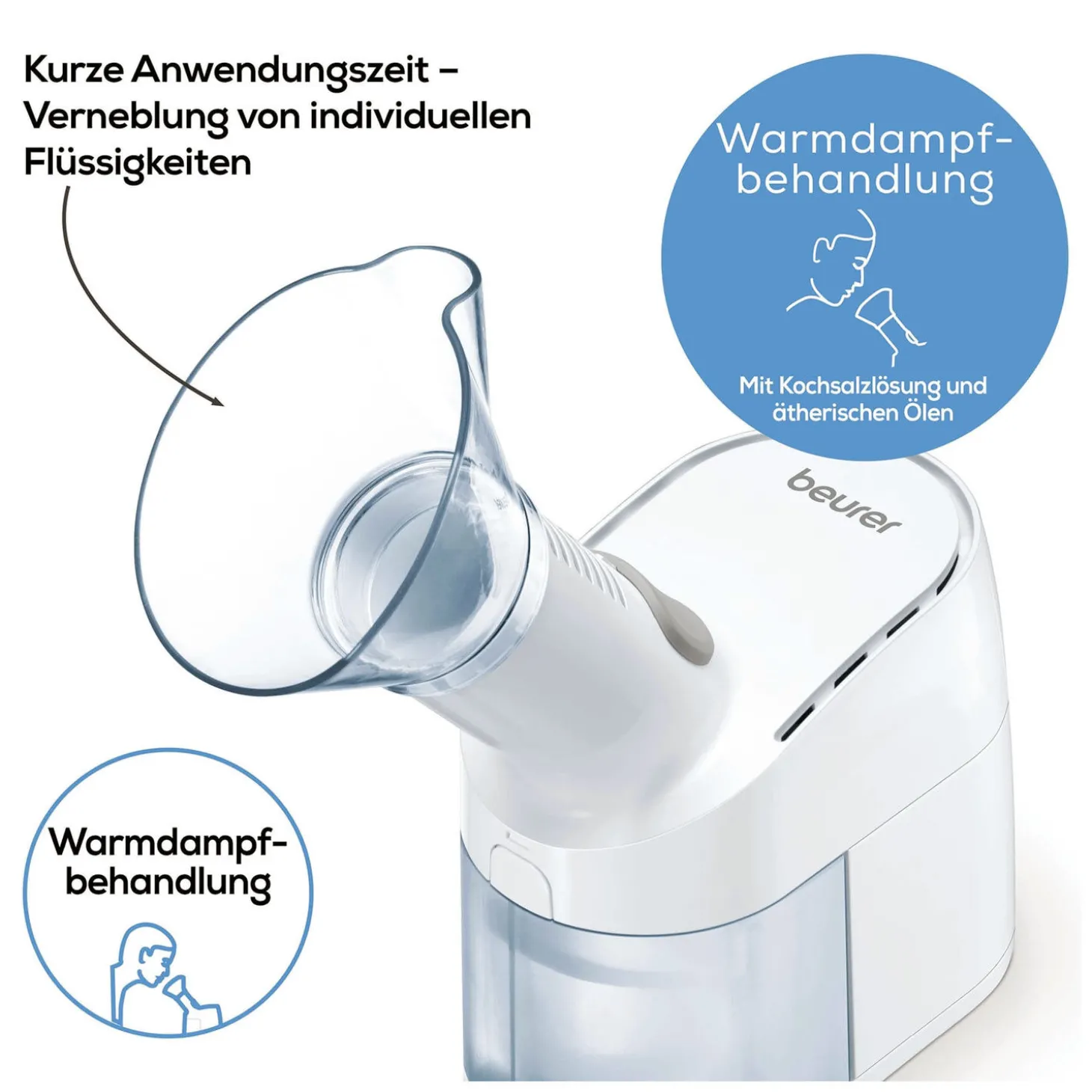 Beurer Dampfmaske weiss