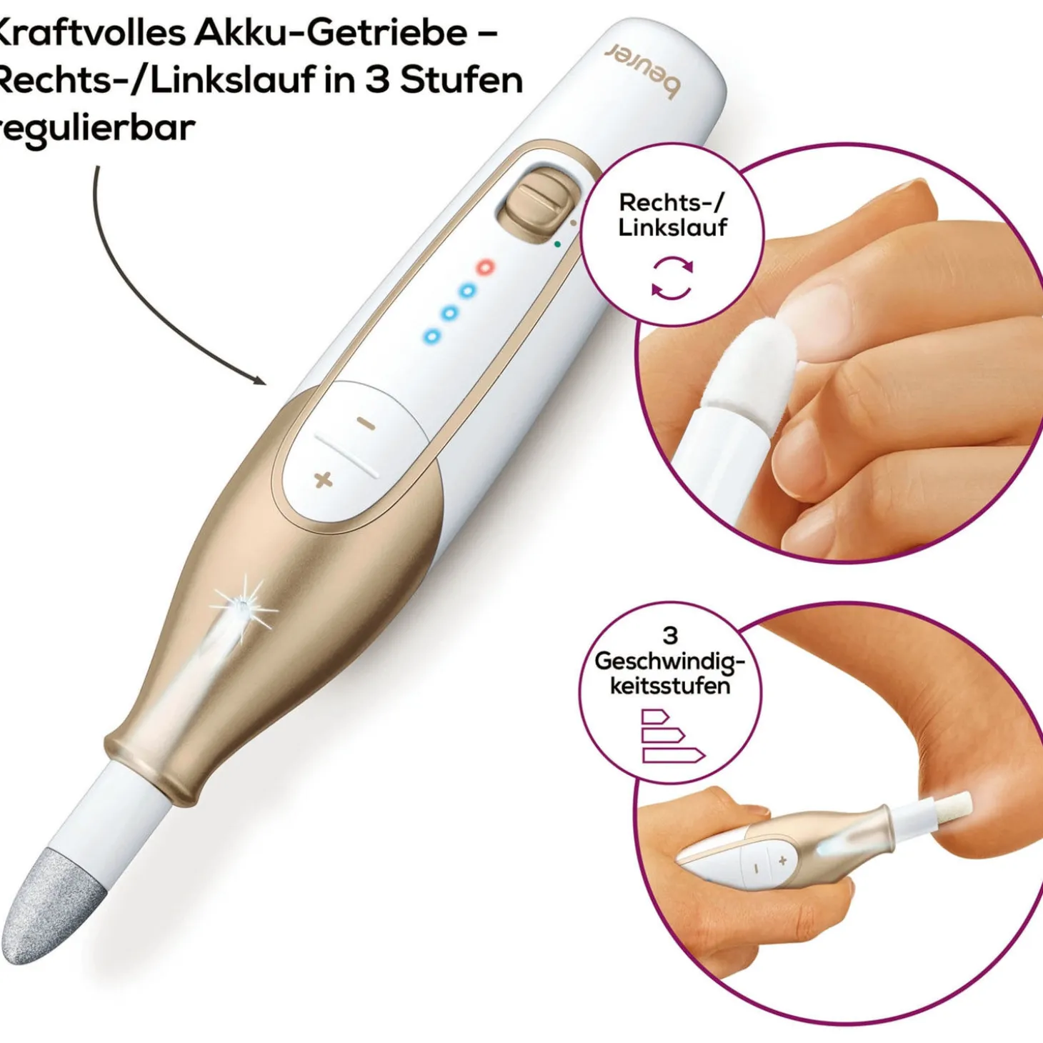 Beurer Manicure- und Pedicureset mit Akku