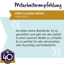 Billerbeck Daunen-Karoduvet Swiss Dream 4-Jahreszeiten