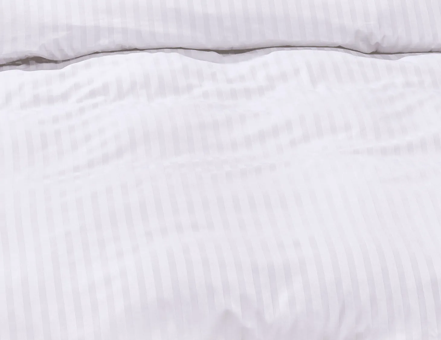 Bio-Satin-Bettwäsche uni gestreift