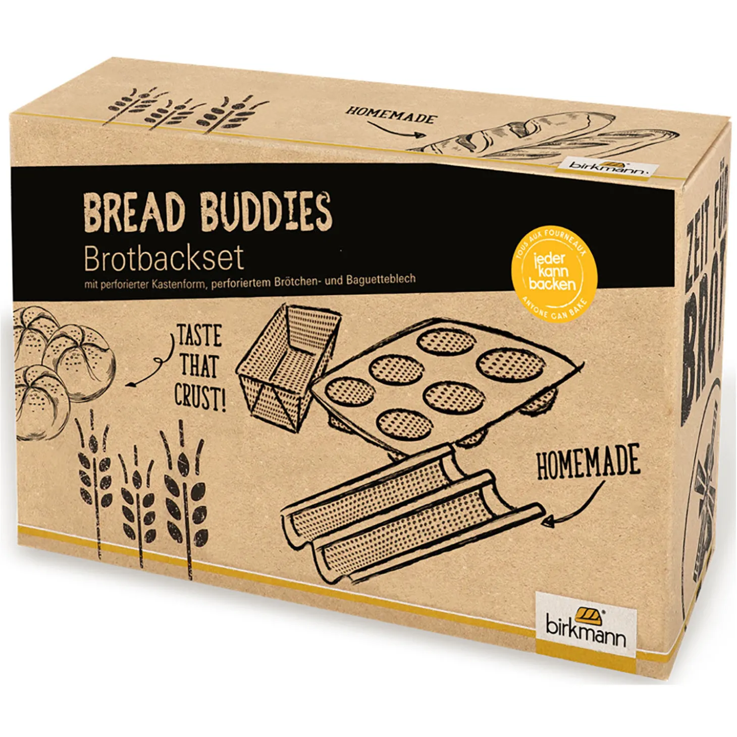 Birkmann Brotbackset «Bread Buddies» 3-teilig