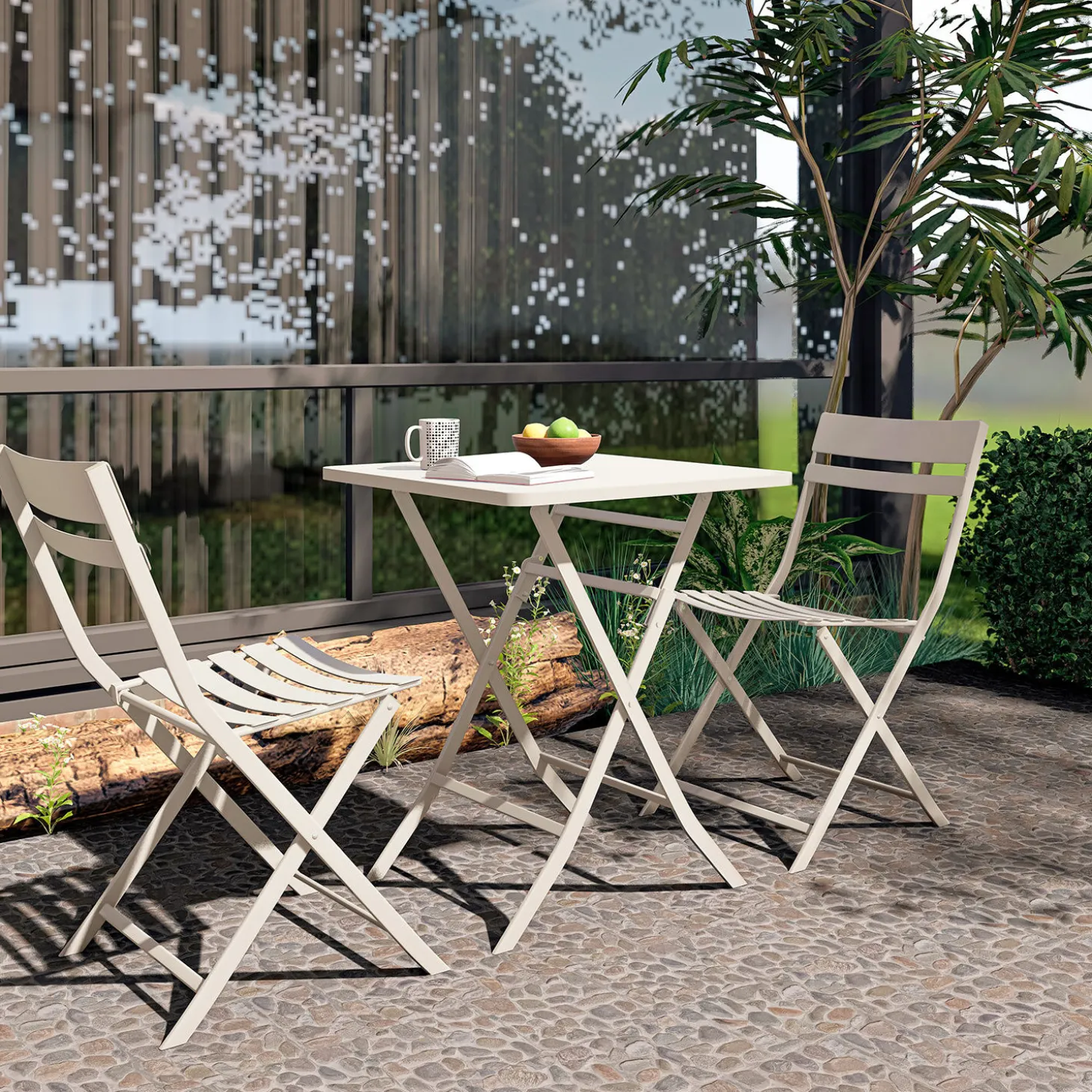 Bistro-Set faltbar