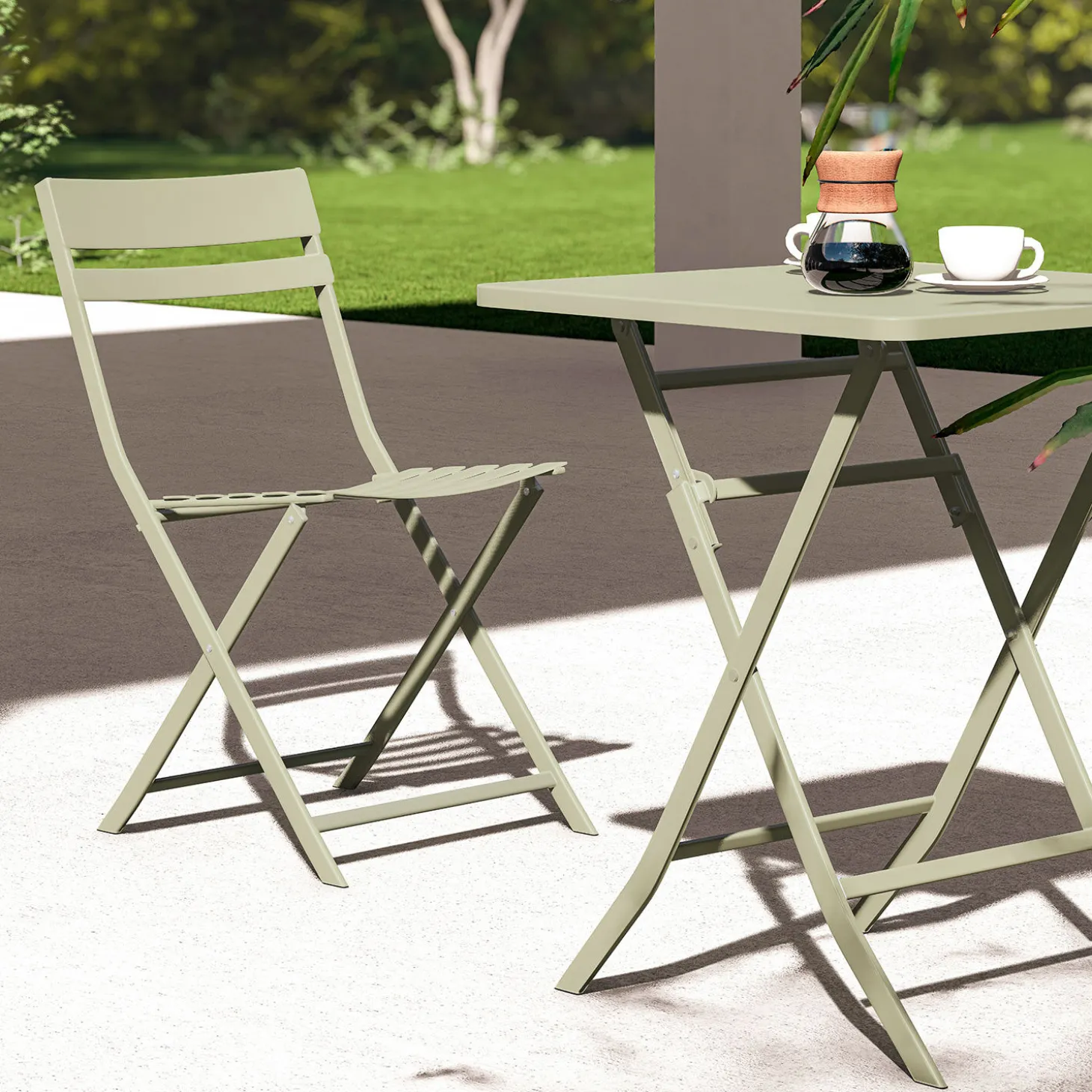 Bistro-Set faltbar