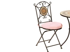 Bistro-Set Mosaik 3-teilig schwarz