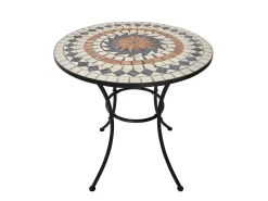 Bistro-Set Mosaik 3-teilig schwarz