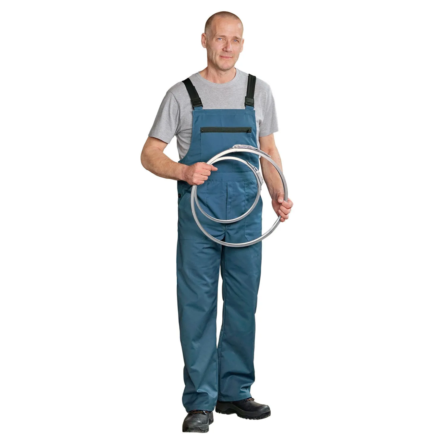 Blaue Arbeits-Latzhose reissfest