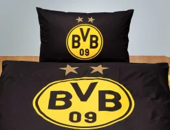 BVB Borussia Dortmund Bettwäsche mit Logo und Schriftzug