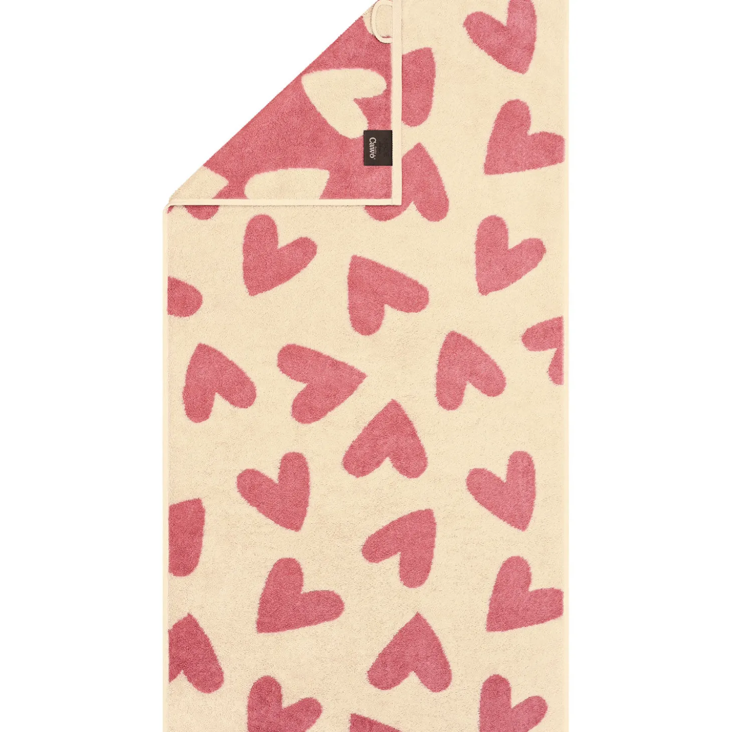Cawö Frottierwäsche Hearts mit eingewebtem Herz-Design