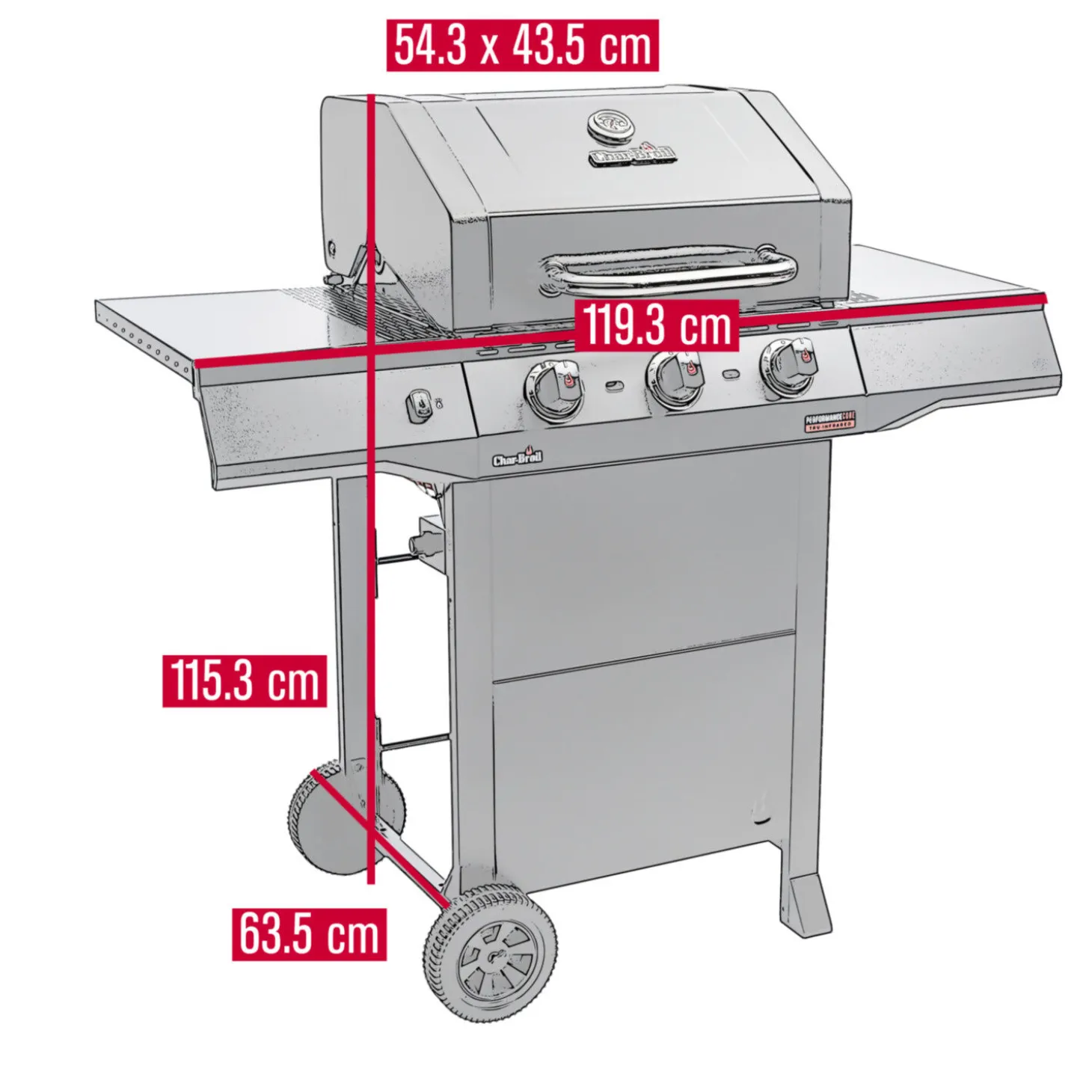 Char-Broil Gasgrill Performance Core B 3