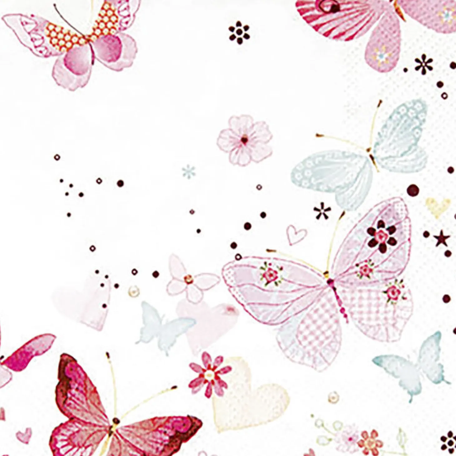 Cocktail-Servietten Butterflies