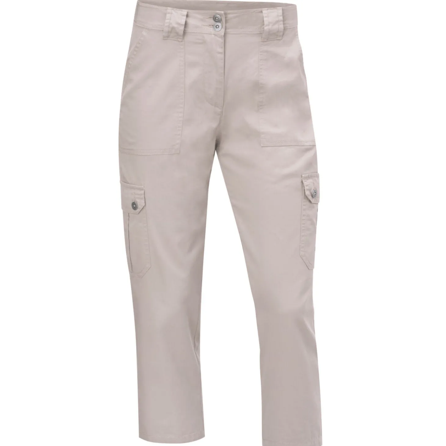 Damen 3/4 Cargohose mit Gurtschlaufen