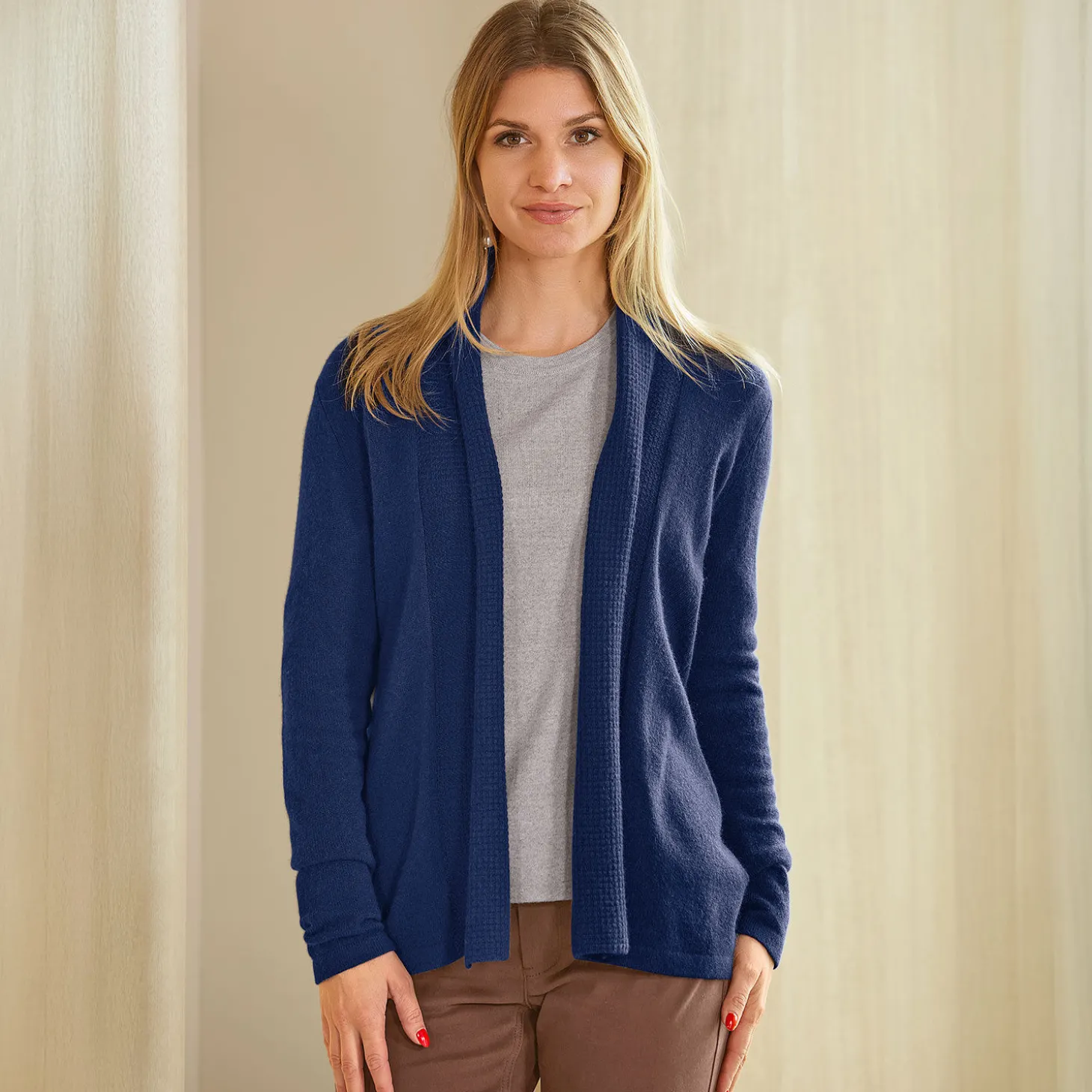 Damen Cardigan aus Kaschmir GOTS-Zertifiziert