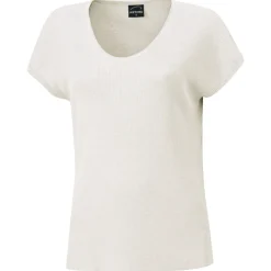 Damen Feinstrick T-Shirt mit Lurexgarn