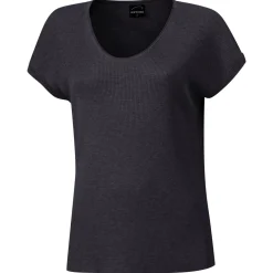 Damen Feinstrick T-Shirt mit Lurexgarn