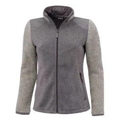 Damen Fleece Jacke mit gestrickten Ärmeln