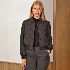 Damen Jacke von Artime in Tweed Optik