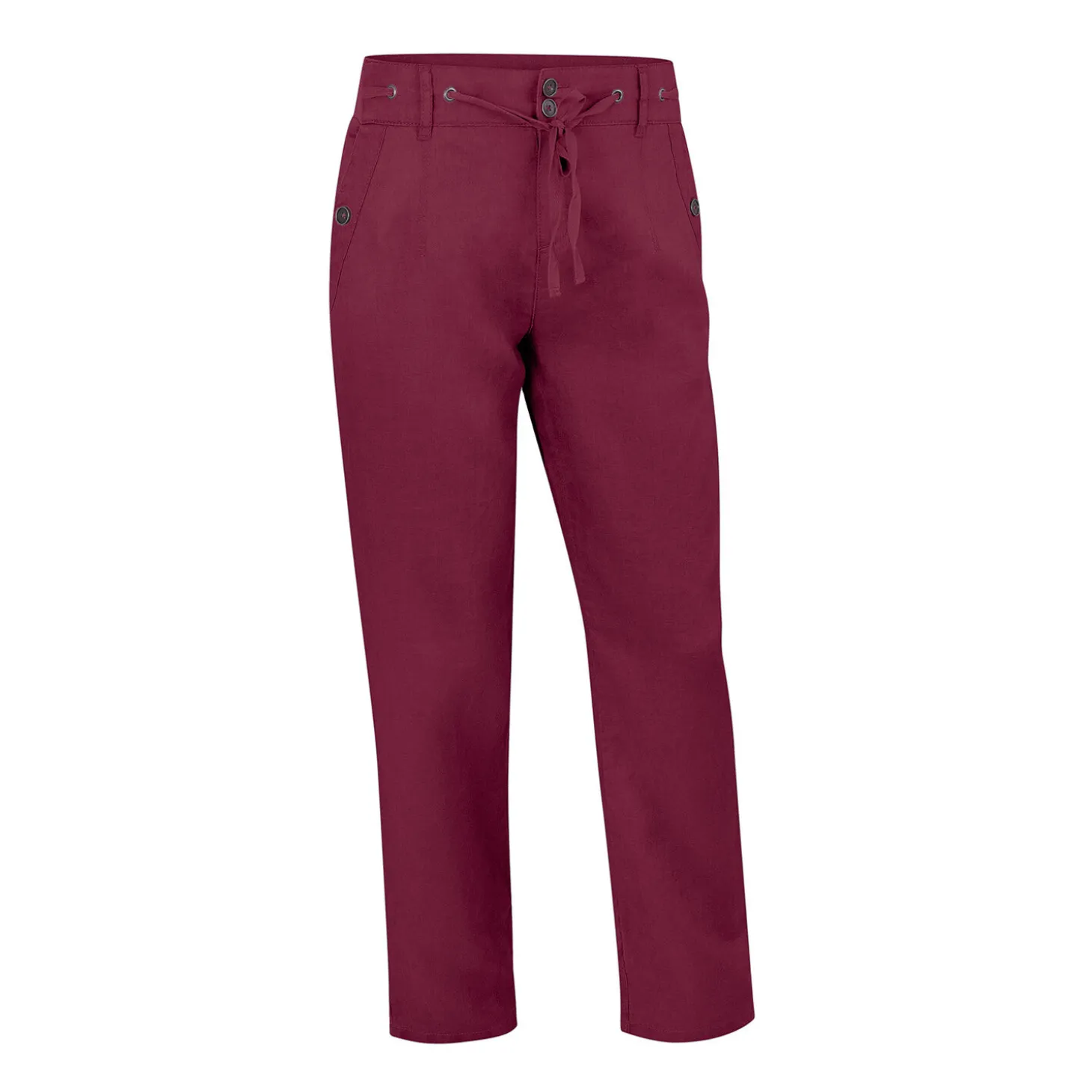 Damen Leinen-Hose mit Taschen