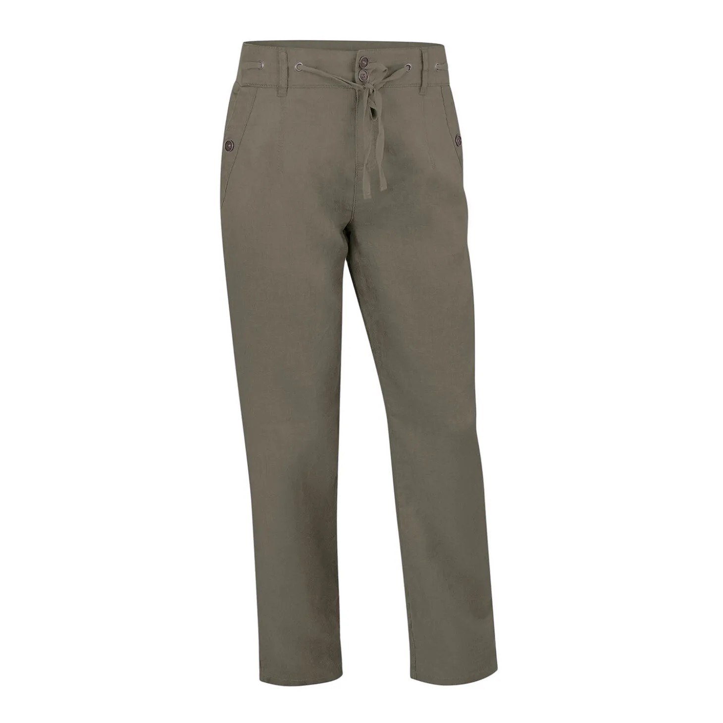 Damen Leinen-Hose mit Taschen