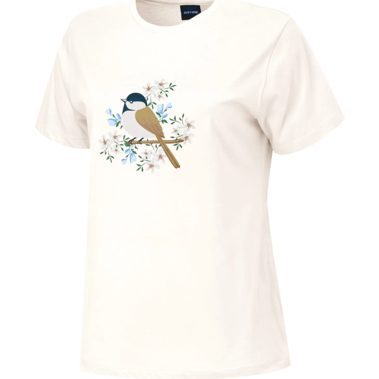 Damen Pyjama T-Shirt mit Printmotiv