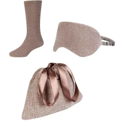 Damen Reiseset mit Travel Bag, Schlafmaske und Wohlfühlsocken