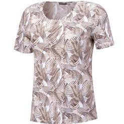 Damen Shirt mit Blätterprint