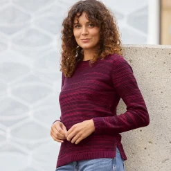 Damen Strickpullover mit Farbverlauf