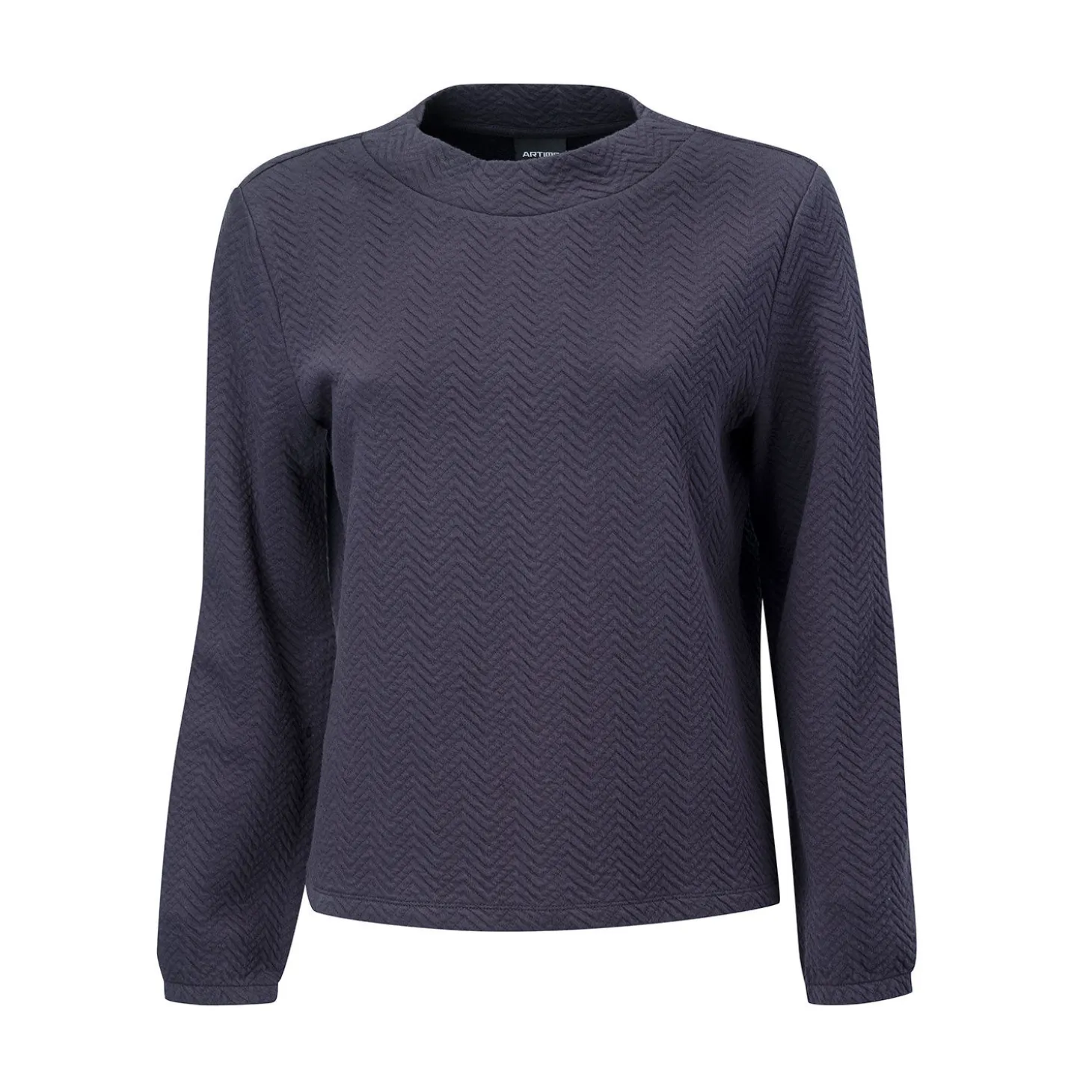 Damen Sweatshirt mit Zickzack-Struktur