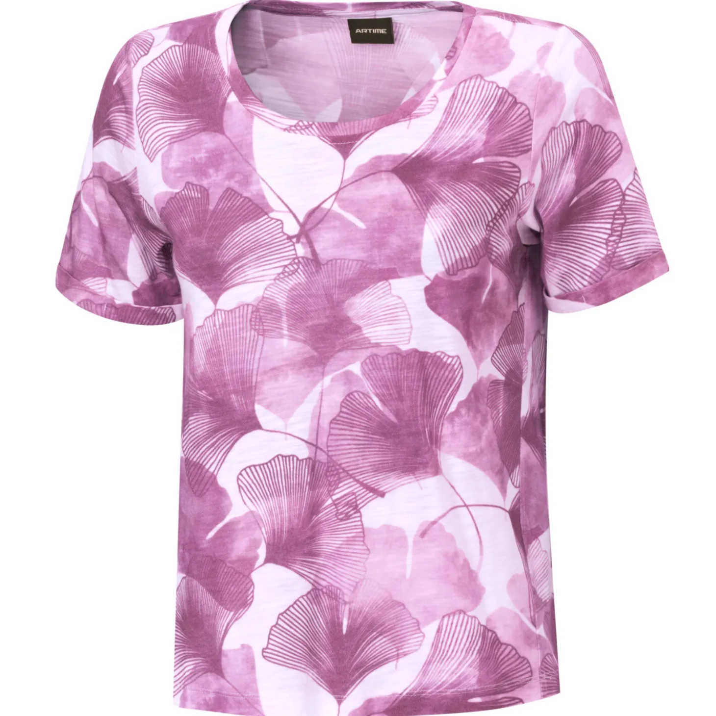 Damen T-Shirt mit floralem Allover-Print