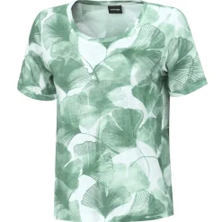 Damen T-Shirt mit floralem Allover-Print