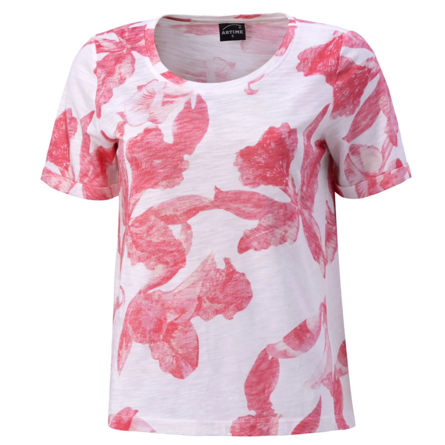 Damen T-Shirt mit floralem Print