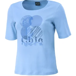 Damen T-Shirt mit Frontprint aus Baumwolle