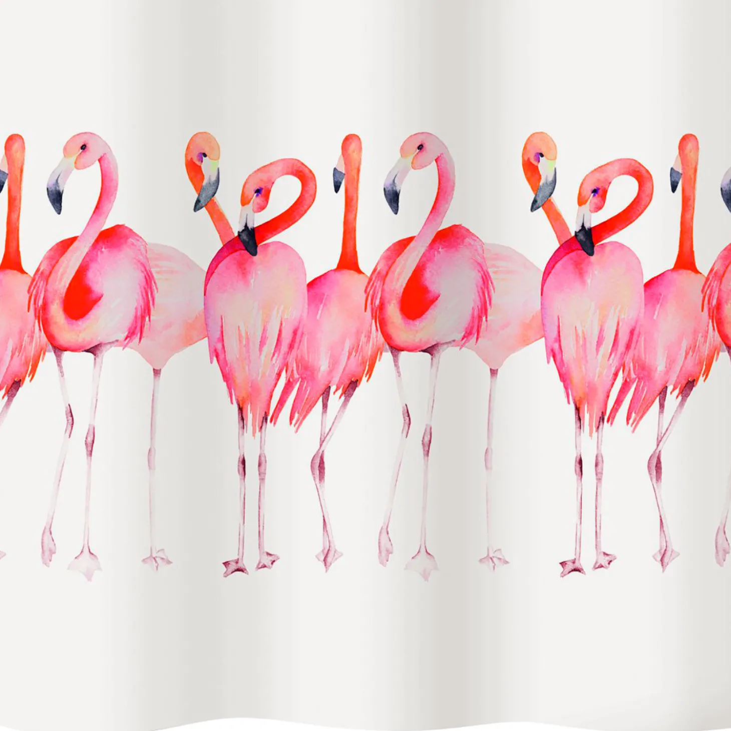 diaqua Duschvorhang Textil Flamingo