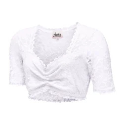 Dirndlbluse mit wunderschönen Spitzenärmeln