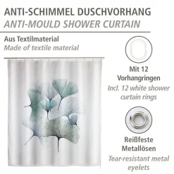 Duschvorhang Ginkgo, Anti-Schimmel