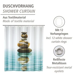 Duschvorhang Meditation