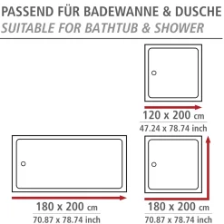 Duschvorhang Textil Marine