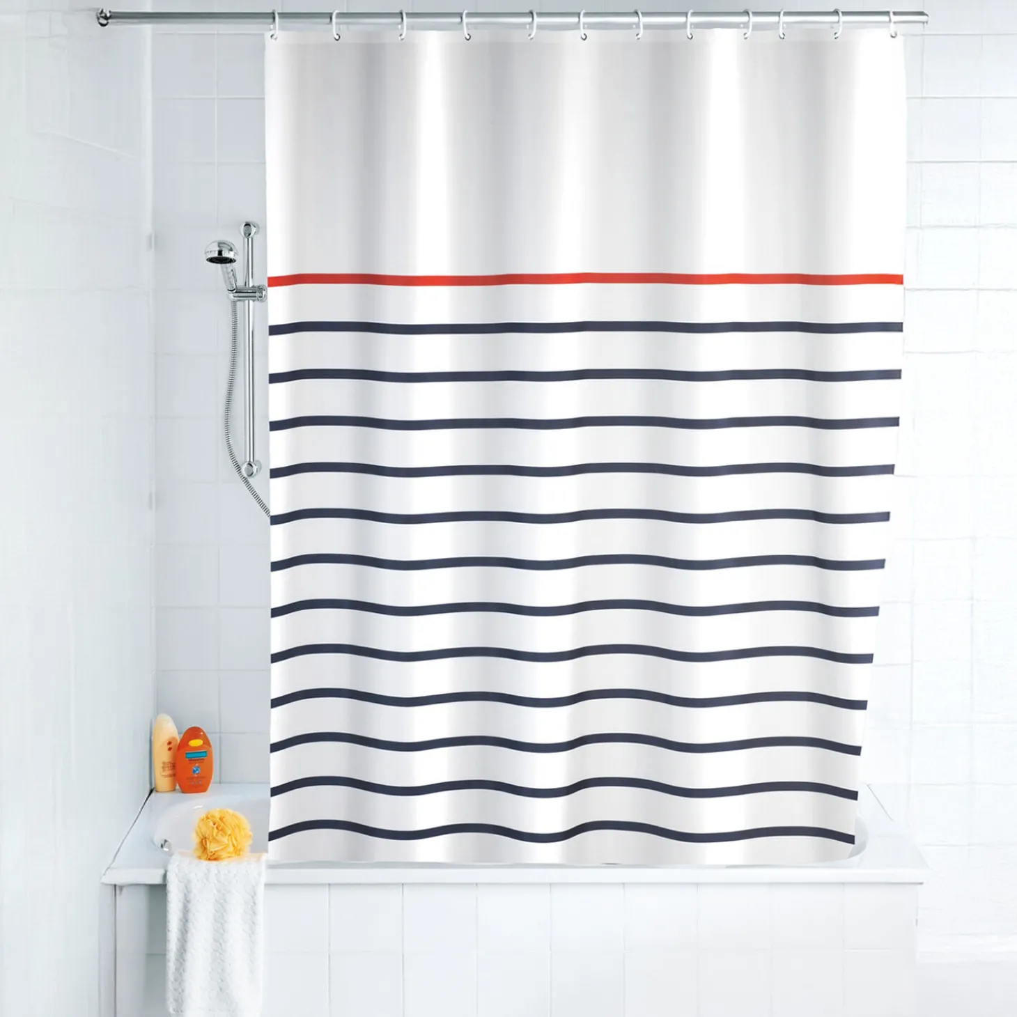 Duschvorhang Textil Marine