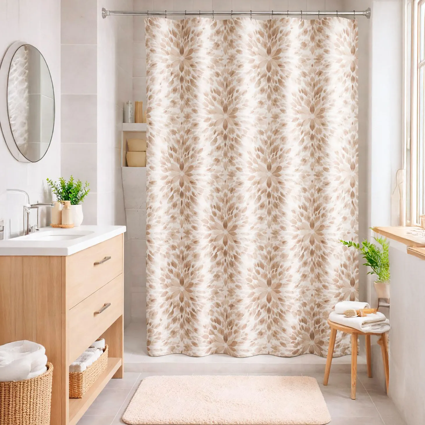 Duschvorhang Textil Ornament