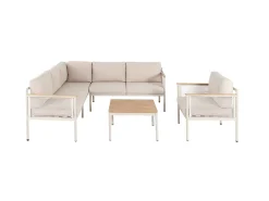 Eck-Lounge Hanna mit Lounge-Tisch