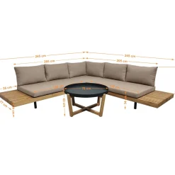 Ecklounge Portillo 3-teilig