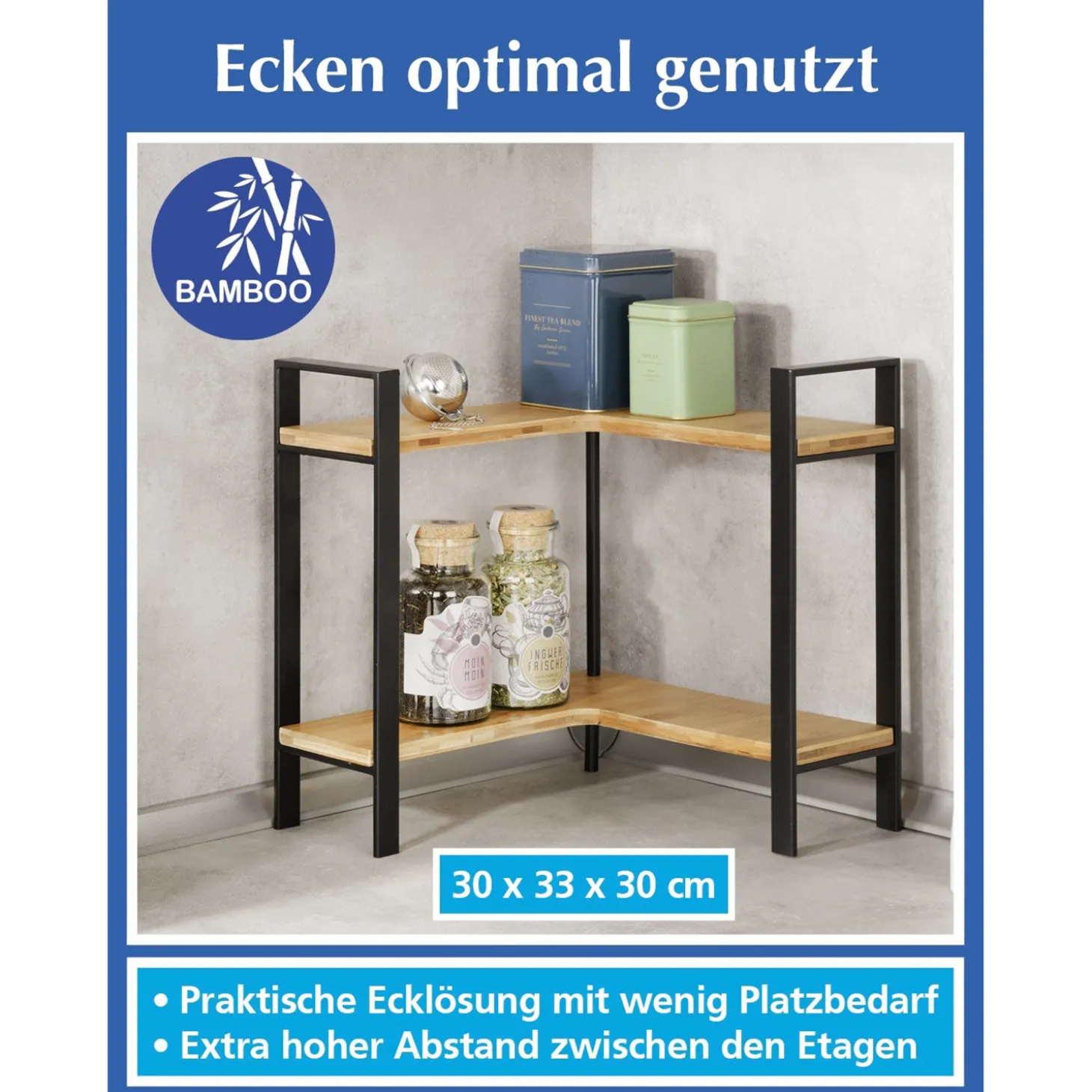 Eckregal im Industrial Style