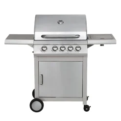 Edelstahl Gasgrill mit 4+1 Brenner