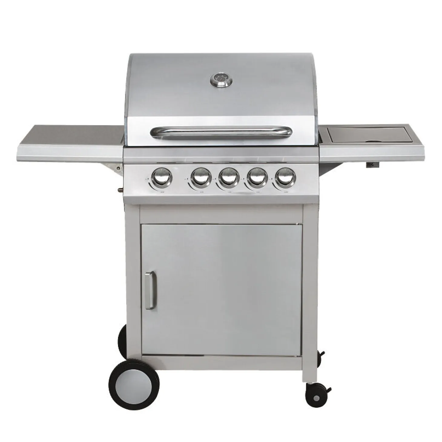 Edelstahl Gasgrill mit 4+1 Brenner