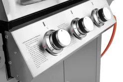Edelstahl Gasgrill mit 3 Brennern