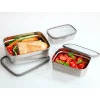 Edelstahl Lunch- und Aufbewahrungsboxen 3er-Set
