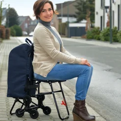 Einkaufstrolley mit Sitz